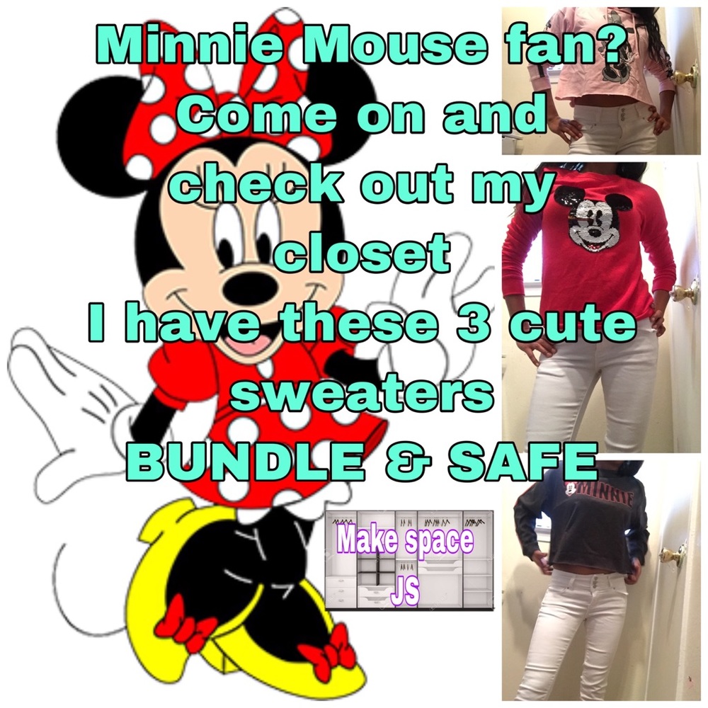 Minnie Mouse cute sweaters & MORE